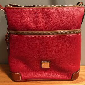 Dooney & Bourke Pebble Leather Crossbody- Red